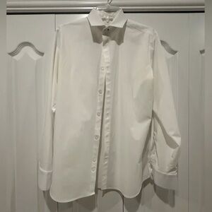 Classic White Men's Dress Shirt - Timeless Formal Shirt